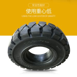 BAIGULE brand resilient forklift pneumatic rim solid tyre 6.00-9