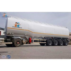 Round Shaped 4 Axles 8000KGS 40000L Fuel Truck Trailer