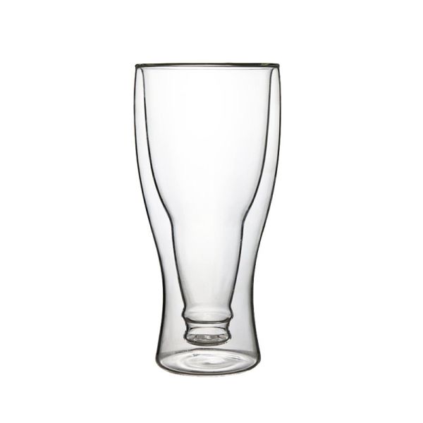 Buy 300ml Modeling Double Beer Borosilicate Glass Cup at wholesale prices