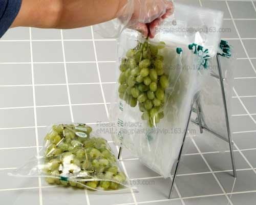 Buy Fresh vegetable Grape Cherries transparent plastic Packaging Bag, Slider Zipper Cherry Packing Bags, GRAPE & CHERRY BAGS at wholesale prices