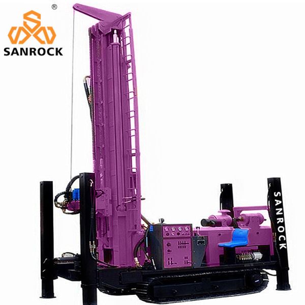 Buy Hydraulic Borehole Crawler Water Well Drill Rig 400m Depth Portable Water Drilling Rigs at wholesale prices