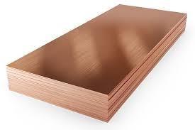 Quality C10200 C11000 C10200 Pure Copper sheet Flat Beryllium Brass Plate for sale