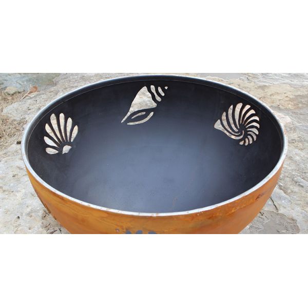 Steel Fire Pit Round Black Outdoor Corten Steel Fire Pit Steel Designer Fire Pit