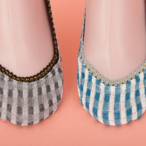 Cotton No Show Ankle Socks Green / Black Women'S No Show Socks For Flats