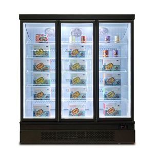 China Customization Commercial Display Freezer Multi Glass Door Bottom Mount on sale