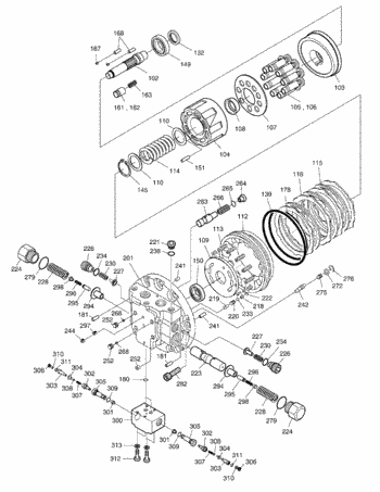 SOALR225LC-V Excavator parts Travel Motor Final Drive K1003939A