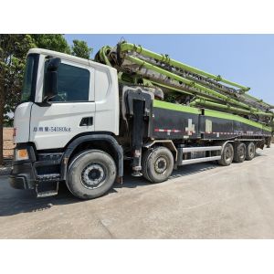 Heavy Equipment 2019 Zoomlion 63m Used Concrete Pump Truck with 180m 178