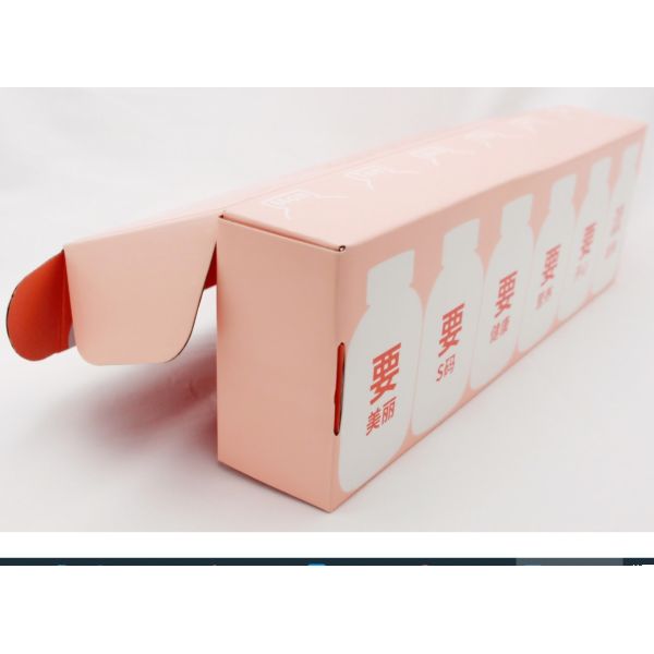Custom Pink Corrugated Mailer Boxes Matt lamination Gold Foil With Logo
