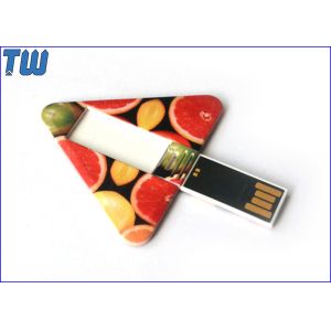Quality Custom Printing Plastic Triangle Twister 2GB Thumbdrives Stick for sale