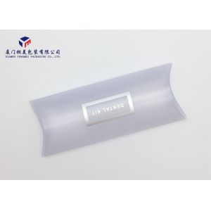 China Eco Friendly Plastic Pillow Boxes Rigid Matte PVC For Packing Dental Kit on sale