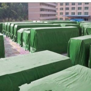 Custom HDPE Tarpaulins for Truck Car Double-sided Green PE Tarpaulin Width 2m