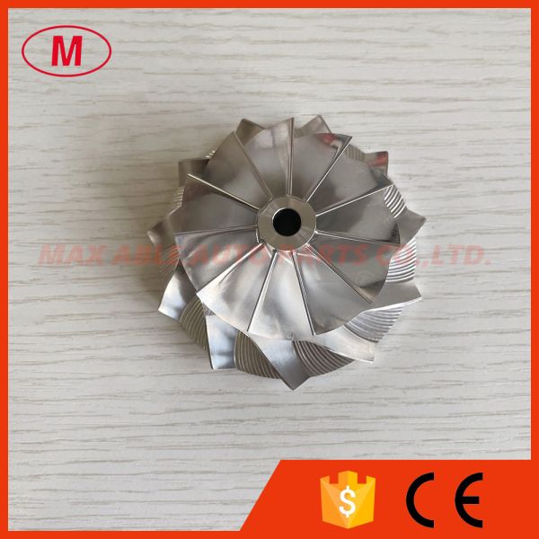 Buy T04B 51.65/69.96mm 11+0 blades 409179-0023 14201-Z5601 Turbo Aluminum 2618/milling/billet compressor wheel at wholesale prices