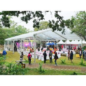 Aluminum Luxury FireProof PVC Roof Wedding Marquee Tent
