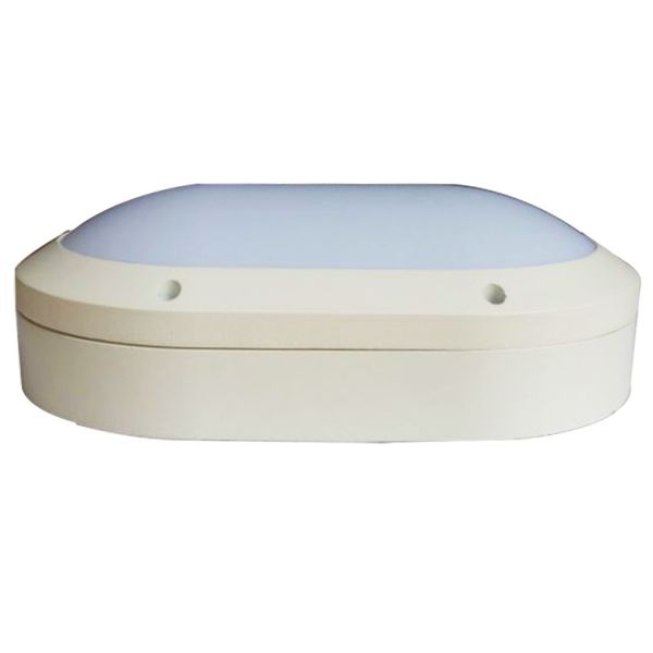 IP65 Oval LED Bulkhead Light Wall Mounted Cool White 240V For Outdoor Lighting