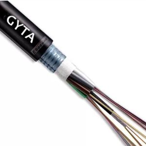 Strong tensile GYTA Duct Stranded Optical Cable 12 core wiring system for data