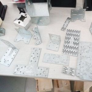 Silver Wood Connector Hardware Metal Bracket For Timber for Structural Support