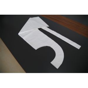 White Green Color Disposable Plastic Aprons For Adults 0.016-0.02mm Thickness