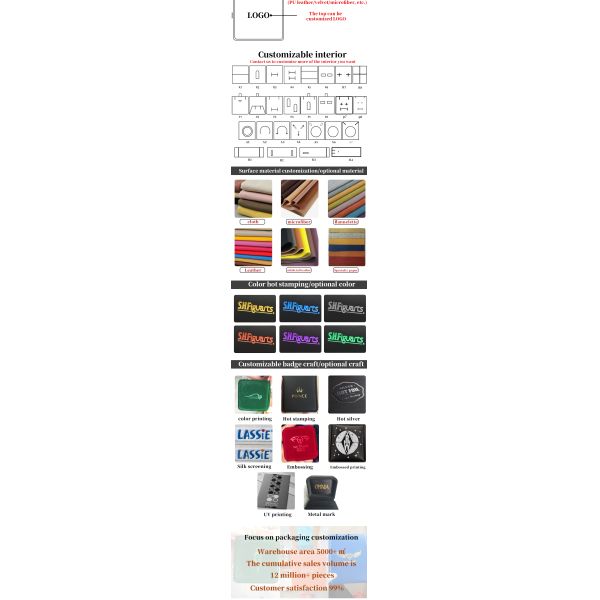 Hanhong Jewelry Package for Earrings Bracelet Storage Box in White Leather 10*10*5cm