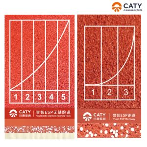 EPDM Rubberized Track Surface Prefabricated Vulcanized Rubber Track With