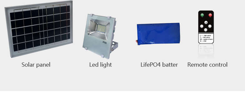 Remote Control Solar Powered Street Lights 6500K Color Temperature For Night Fishing