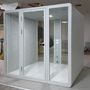 Large Indoor Office Pod Fully Enclosed Meeting Room Booths Extendable For 6 - 8