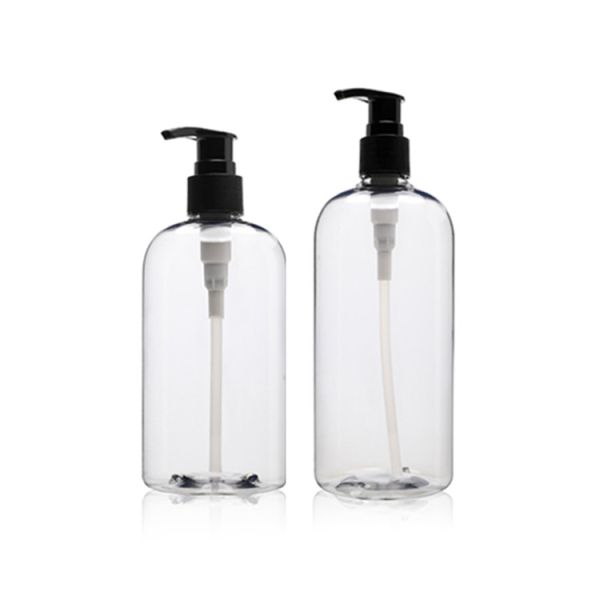 Buy Chunky Round Shoulder Plastic Clear Pump Bottle 300ml 360ml 500ml at wholesale prices