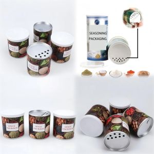 Custom spice bottle cap cardboard spice jar paper jar packaging, recyclable