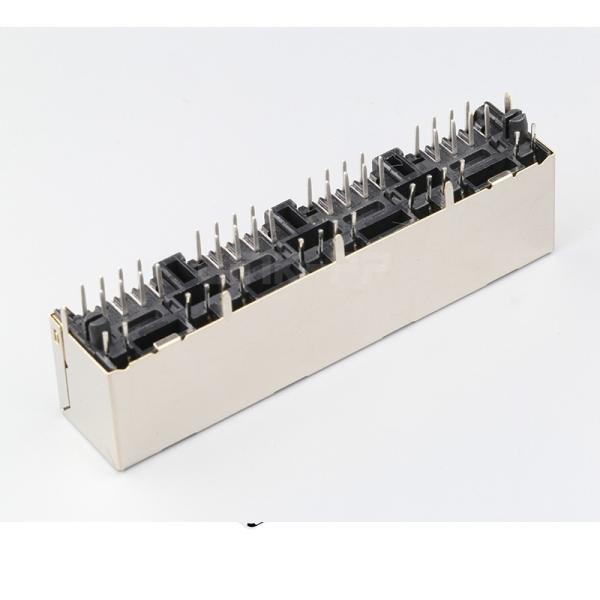 LPJEF5240DNL Without LED 1X4 Port 8P8C Vertical RJ45 Jack Without Integrated