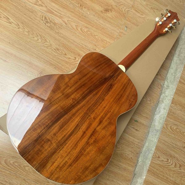 Custom Guilds 43 Inches Jumbo KOA Wood F50 Vintage Acoustic Guitar Gloss Finished Guild Electric Guitar