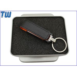 PU Leather 1GB USB Memory Stick Thumb Drive Customized Printing