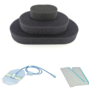 Sterile Closed Wound Drainage System Breathable Self Adhesive Dressing Pads