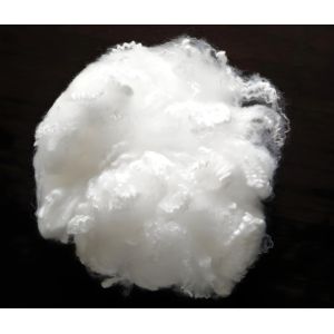 Quality GRS Certified Recycled PA6 Fiber 4D×76mm Raw White for sale