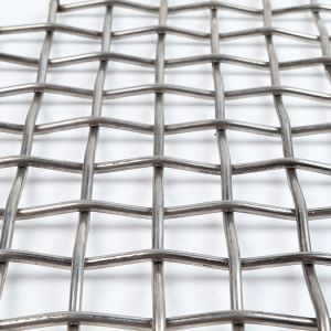 SS304 316 Galvanized Square Woven Wire Mesh Crimped Plain Weave Cutting Mesh