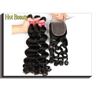 18 Inch Brazilian Human Hair Bundles / Brazilian Deep Curly Hair