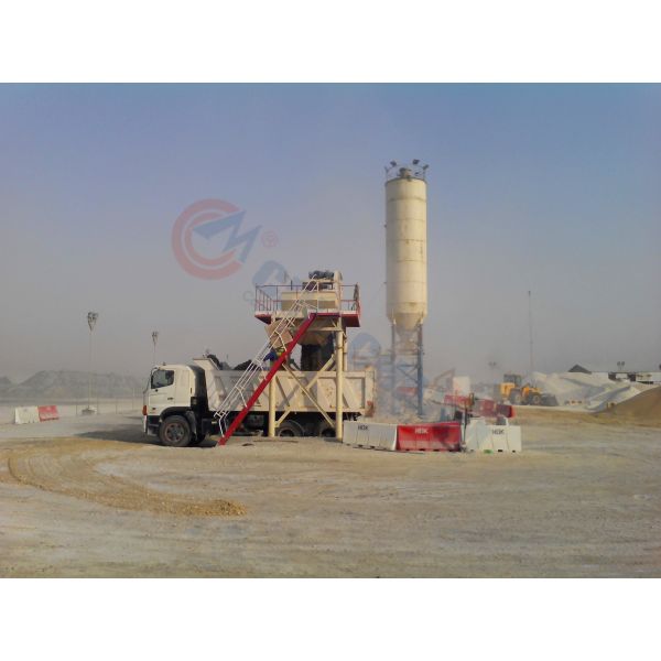 Mobile Stabilized Soil Cement Mixing Plant Multifunctional High Productivity