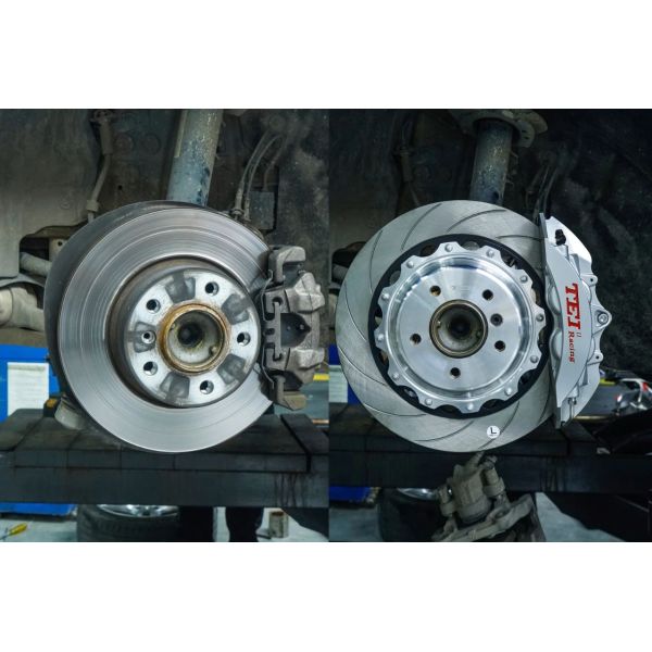 Alloy BMW Big Brake Kit For 4 Series 18 Inch Car Rim Front And Rear 4 Piston Brake Kit Auto Brake System