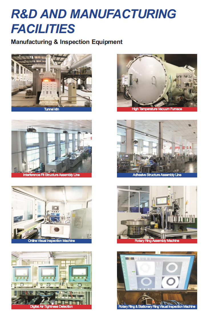 C-12 Mechanical Seals Water Pump Mechanical Seals Spare Parts Replacement (Material: Hard carbon/Hard carbon/NBR)