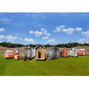 Camping Travel Trailer Integrated Prefabricated Tiny House Prefab Light Steel