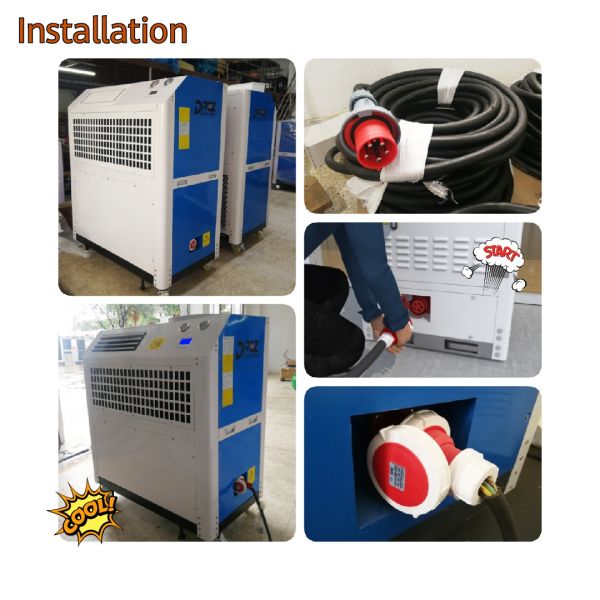 8 Ton Commercial Mobile 10HP Portable Tent Air Conditioner Cover Area 0-120 Sqm