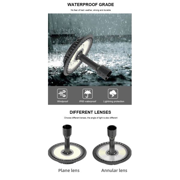 100 W LED Solar Powered Garden Lights SMD 2835 90° Beam Angle For Square