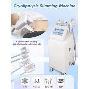 Cryolipolysis Vertical 4 Handles Multifunctional Body Shape 360 Cool Cryolipolys