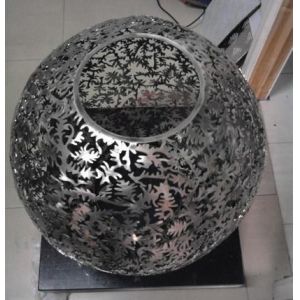 CNC laser cut stainless steel thick plate shaped fabrication