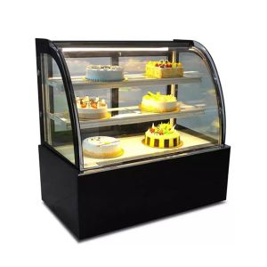 Curved / Right Angled Transparent Glass Stainless Steel Material With Multiple