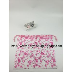 Cosmetics Polyester Draw String Bags Clothing Small Plastic Drawstring Bags Gift