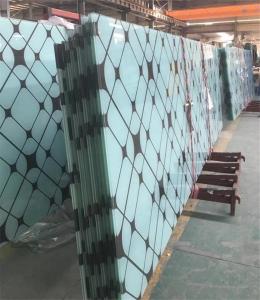 China 10mm Toughened Silk Screen Printing Glass Soundproof Decorative Art Glass on sale