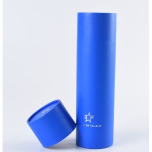 Velvet Pillow Pen Gift Boxes Packaging , silkprinting cardboard tube packaging