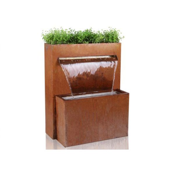 Buy Contemporary Corten Steel Water Wall Water Feature Corrosion Stability at wholesale prices