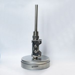 Angle Bimetal Thermometer 100mm Dial SUS 304 Bimetal Temperature Gauge