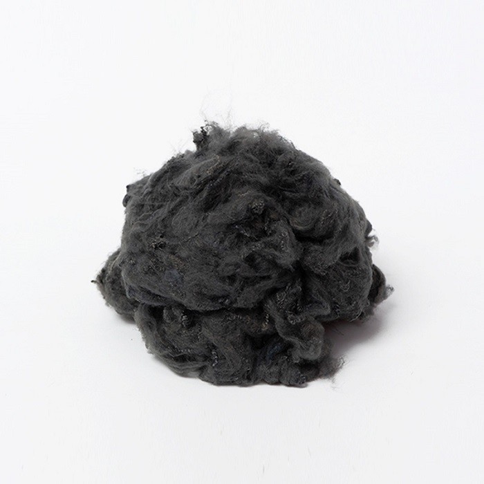 Black Recycled Polyester Staple Fiber Needle Punched Nonwoven Use
