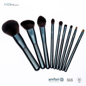 9pcs Wooden Handle Makeup Brushes